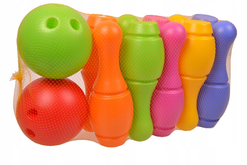 Huge Polish BOWLING BOWLS 10 pcs 32cm + 2 huge balls Hero missing