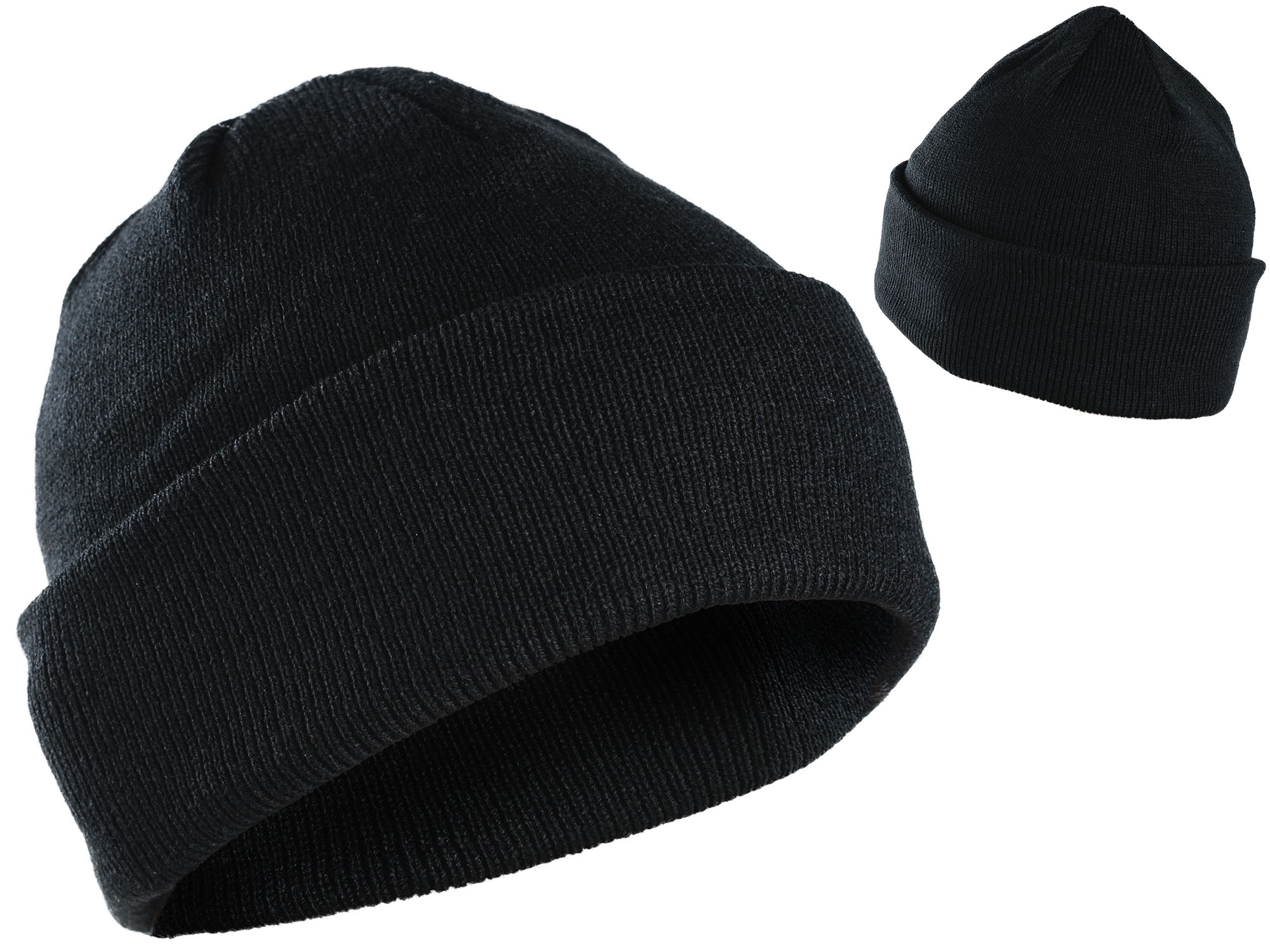 Зимние черные шапки