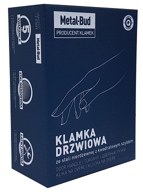 KLAMKA DRZWIOWA - ELEKTRA OKRĄGŁA -STAL NIERDZEWNA Marka Metal-Bud