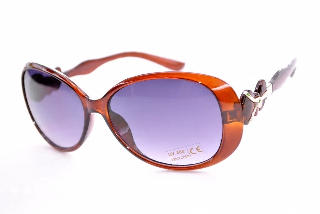 

Muchy Okulary Słoneczne Damskie Brązowe Vintage