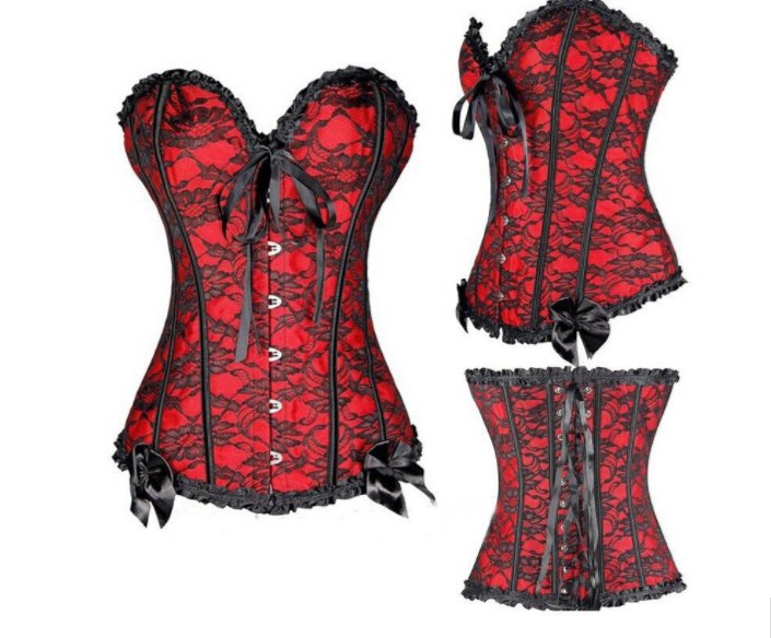 WYSZCZUPLAJĄCY GORSET+STRINGI BIELIZNA SEXY XL Marka Inna marka