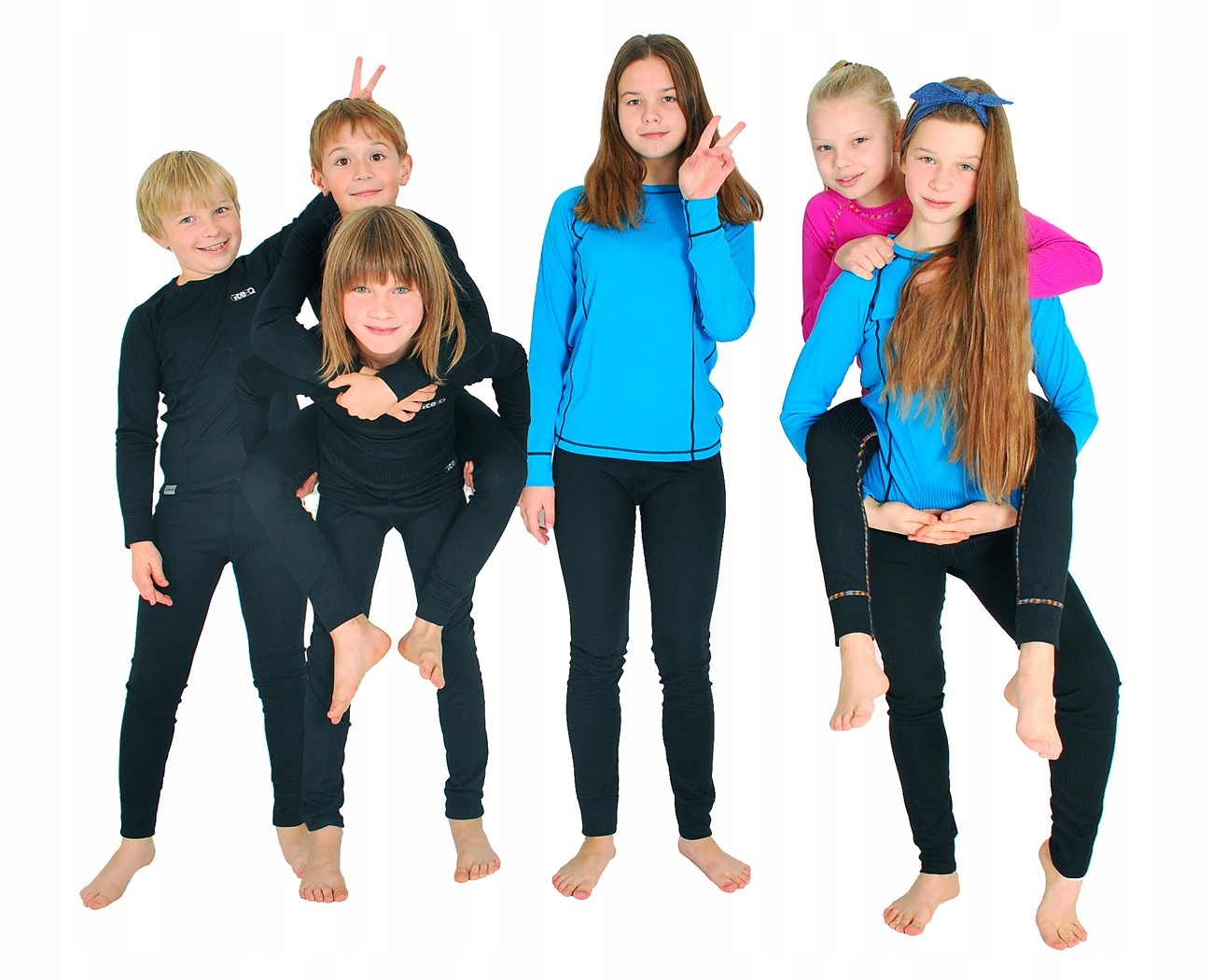 ICE-Q Juniorska bielizna termoaktywna BLUE 146-152 EAN 5907603121253