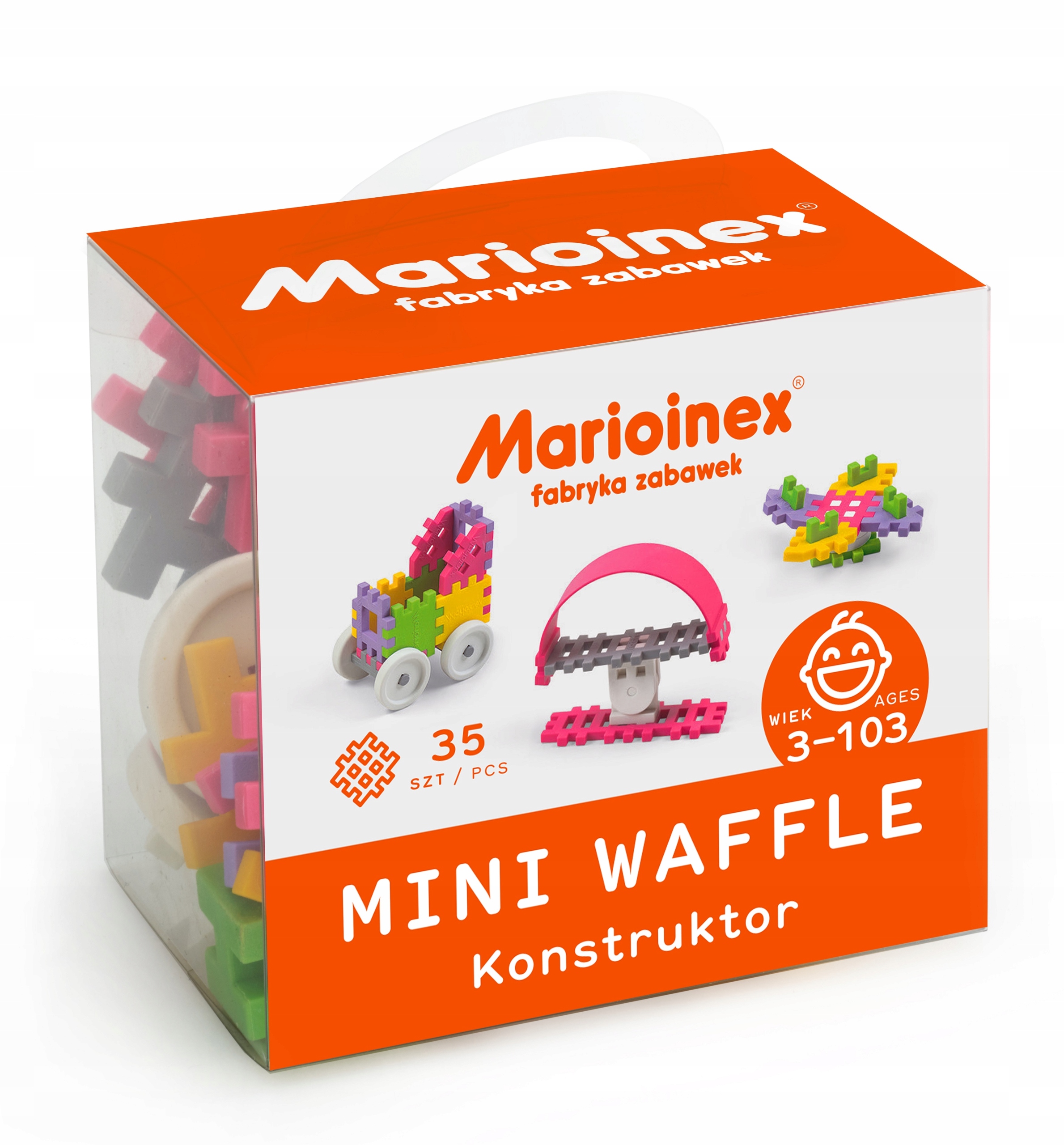

Mini Wafle Konstruktor Dziewczynka 35 elementów 3+