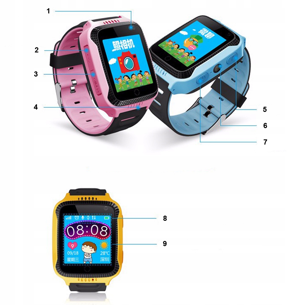SMARTWATCH ZEGAREK Q528 DZIECI SIM GPS KAM LED LOK Kompatybilność systemowa Android iOS
