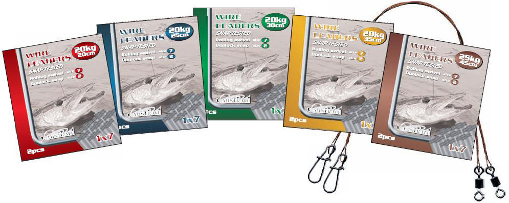 

Przypon Przypony Stalowe Mistrall 30cm 15kg 2szt