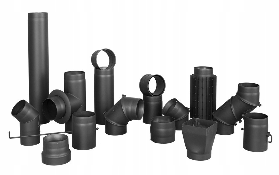 Rura spalinowa czarna fi 120/250 mm RP120/250-CZ2 Darco Długość 0.25 m