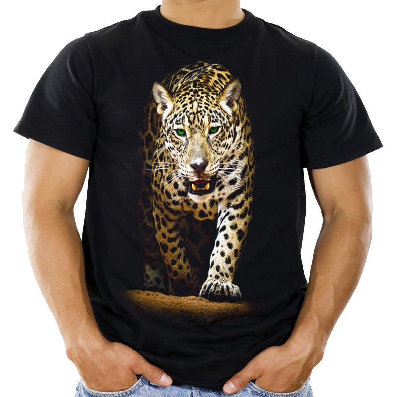 

Koszulka z Jaguarem Jaguar z kotem t-shirt -s- Hq