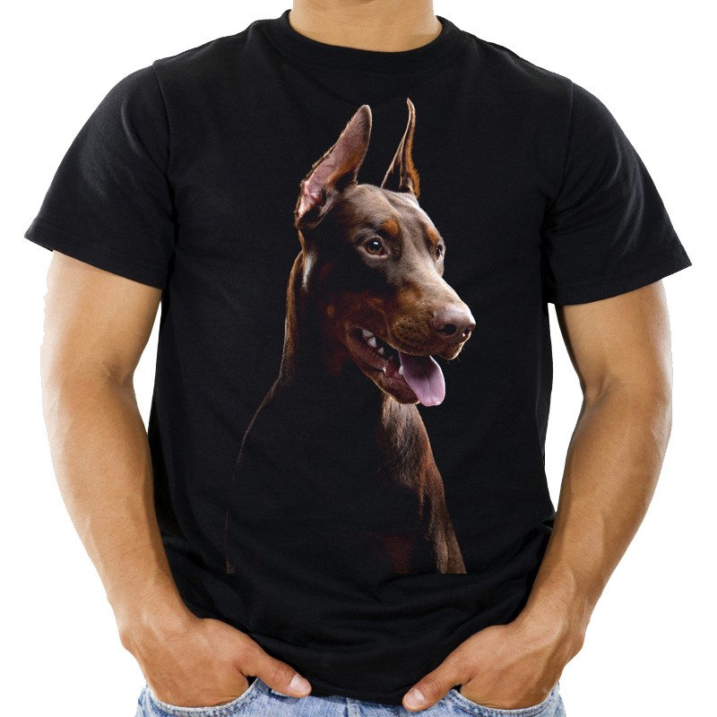 

Koszulka z psem dobermanem pies doberman XL- Hq