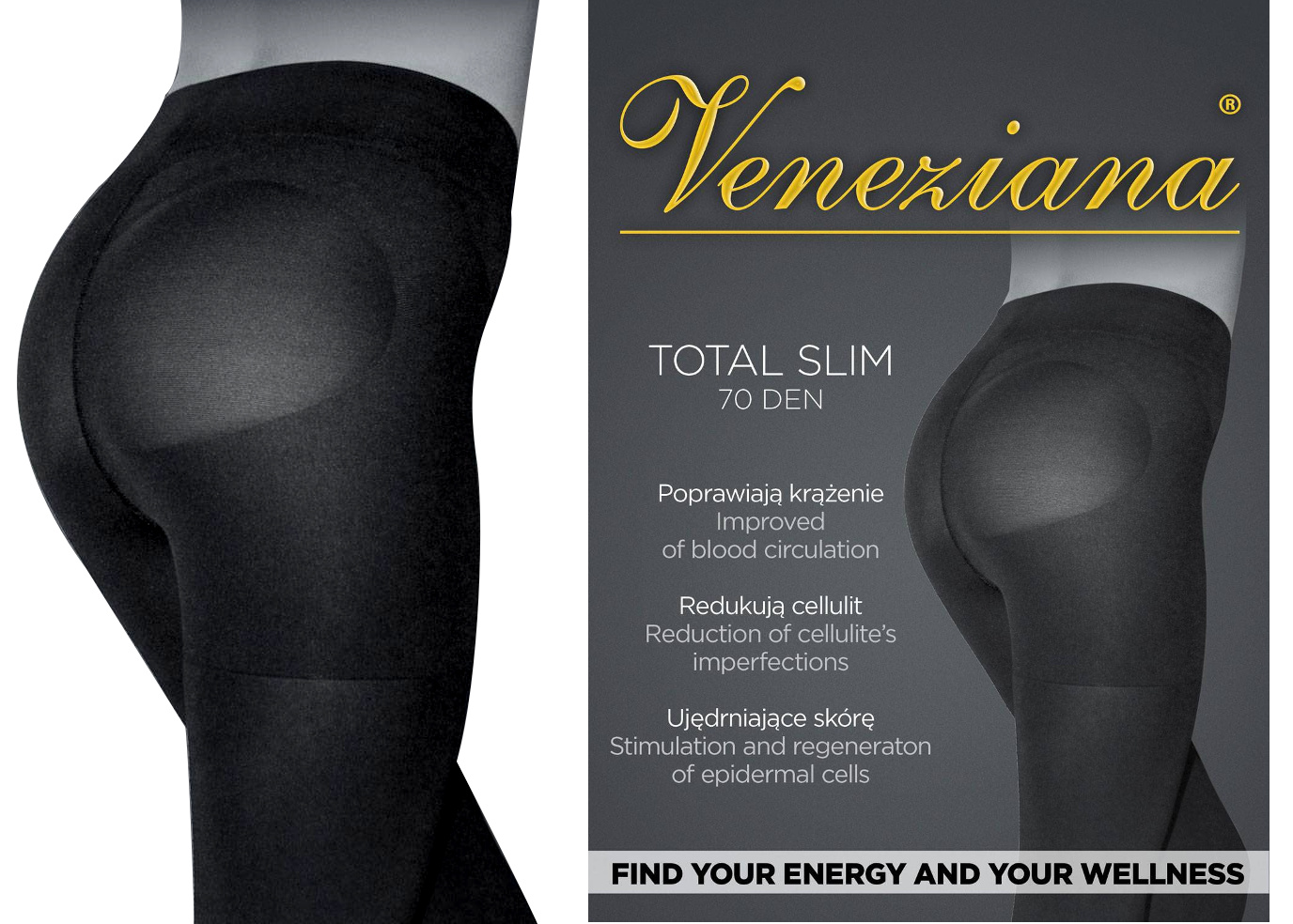 

rajstopy Veneziana Total Slim 70 den tg 2 S