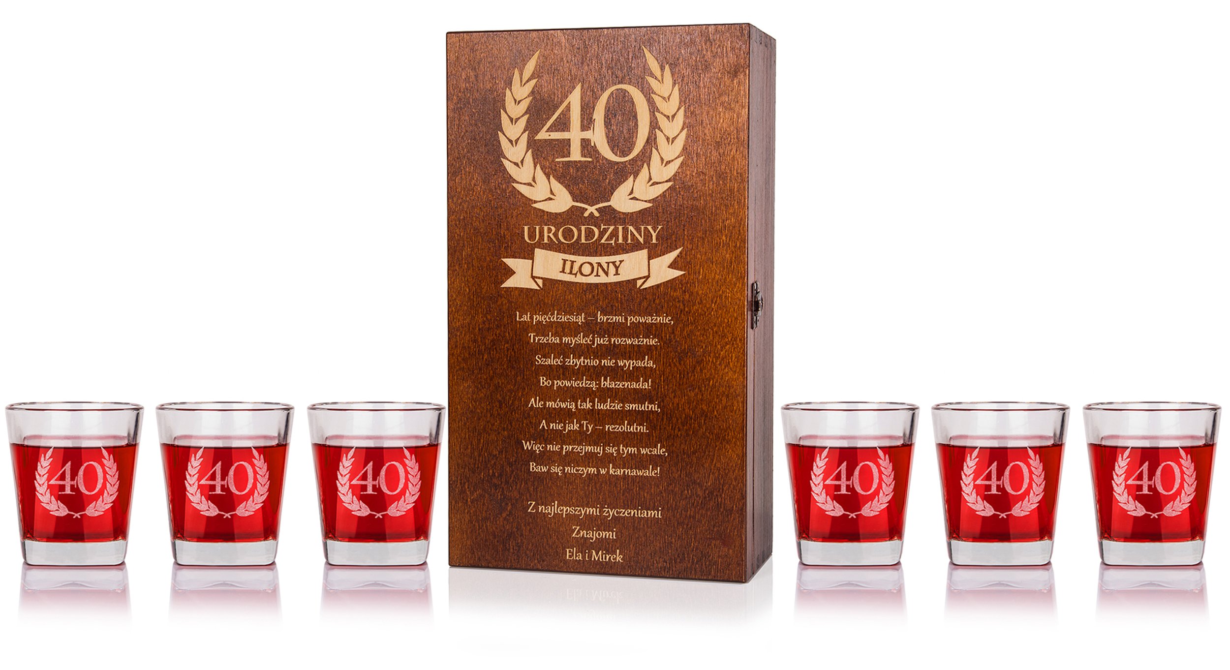 

Szklanki Do Whisky Z Grawerem Ślub Urodziny+etui