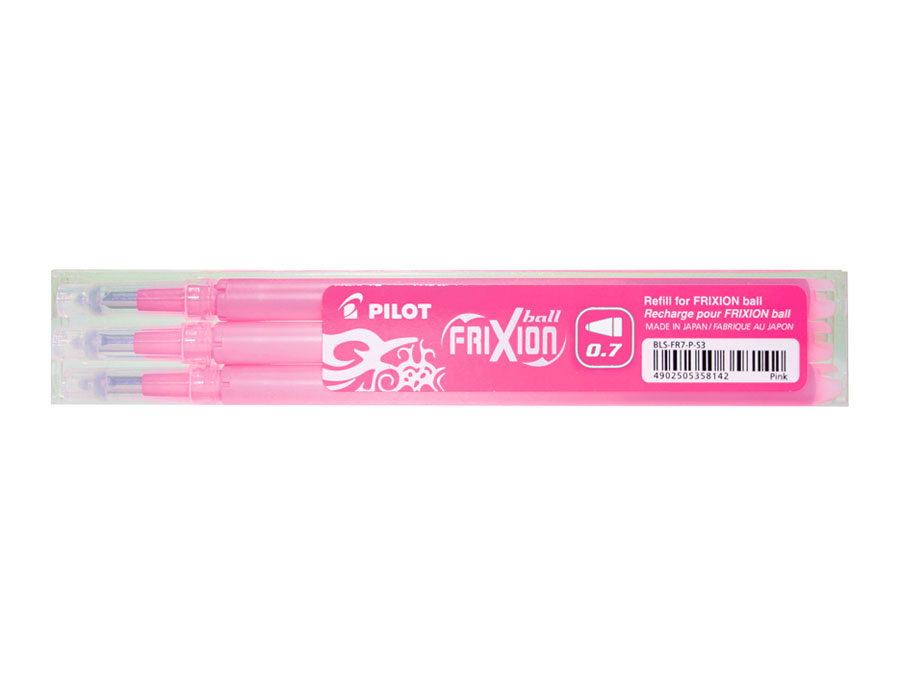 

Wkłady Pilot Frixion 3 szt 0,7 różowe