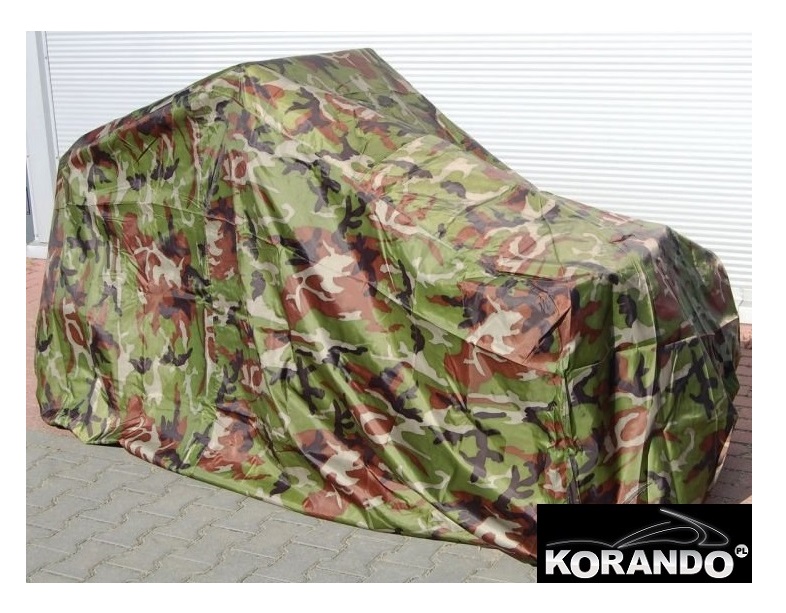 DUŻY POKROWIEC XXL NA QUAD ATV MORO CAMO KAMUFLAŻ WODOODPORNY POLARIS