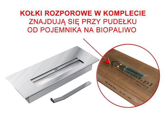 Biokominek JULIET 1800x650mm 3 plomienie GRATISY ! Wysokość 65 cm