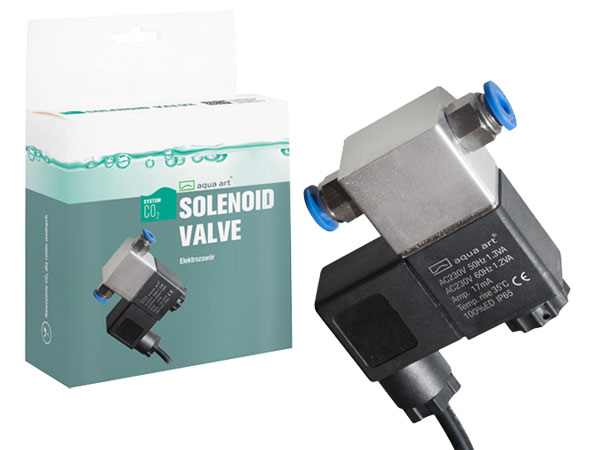 Aqua Art ELEKTROMAGNETICKÝ ventil 230 V, CO2 + RÝCHLE PRÍSLUŠENSTVO