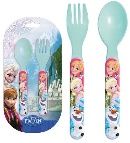 

Frozen Plastik Sztućce Widelec Łyżka Zestaw F553