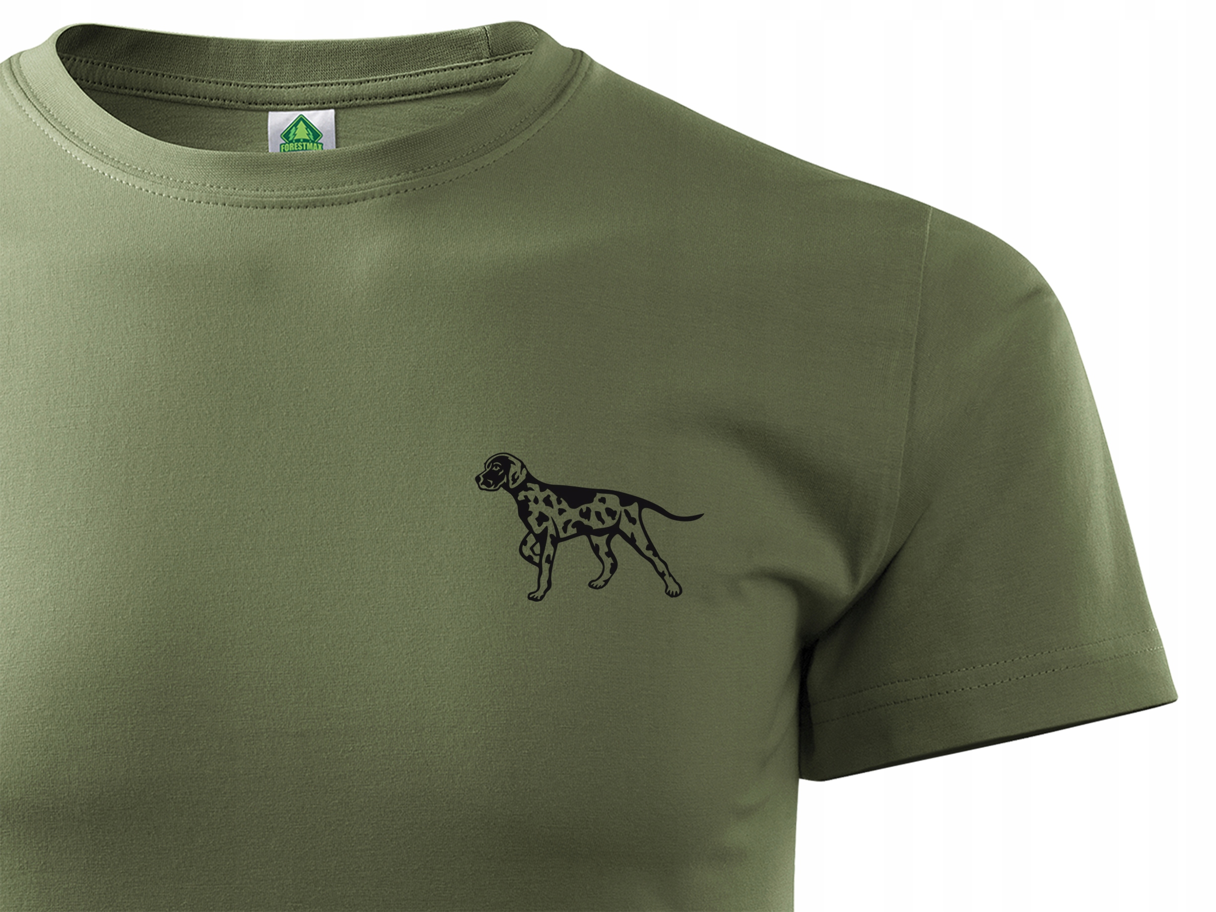 

Trekingowy T-shirt Khaki Nadruk Wyżeł Niemiecki S