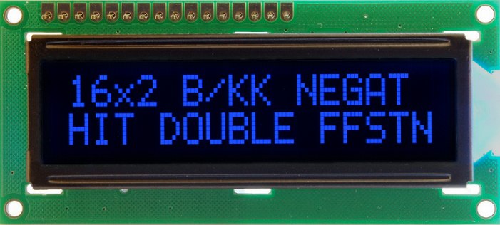 

Art New LCD 2x16-B/KK Blue Negative Blackline