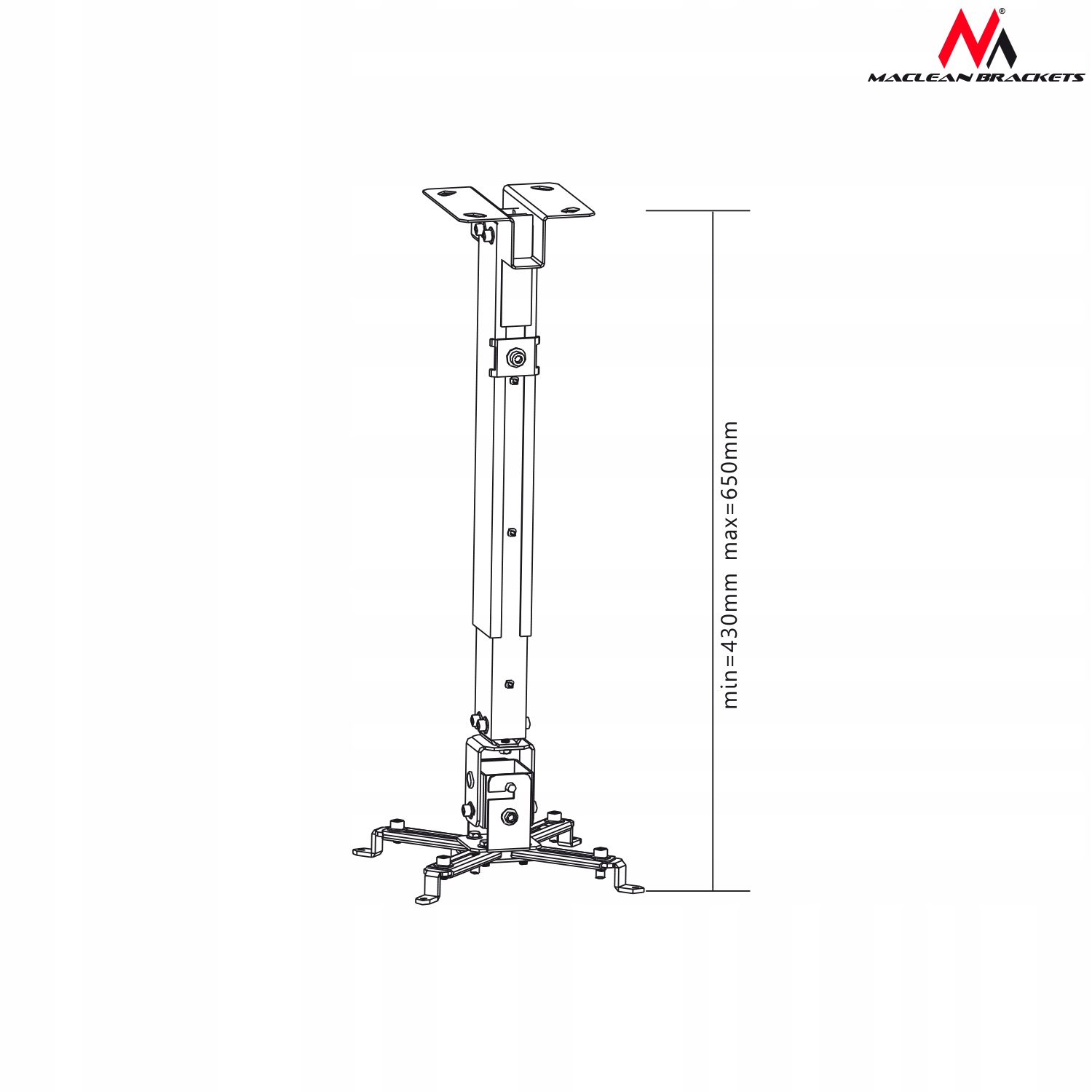 WIESZAK UCHWYT DO PROJEKTORA PROJEKTOR SUFITOWY Marka Maclean