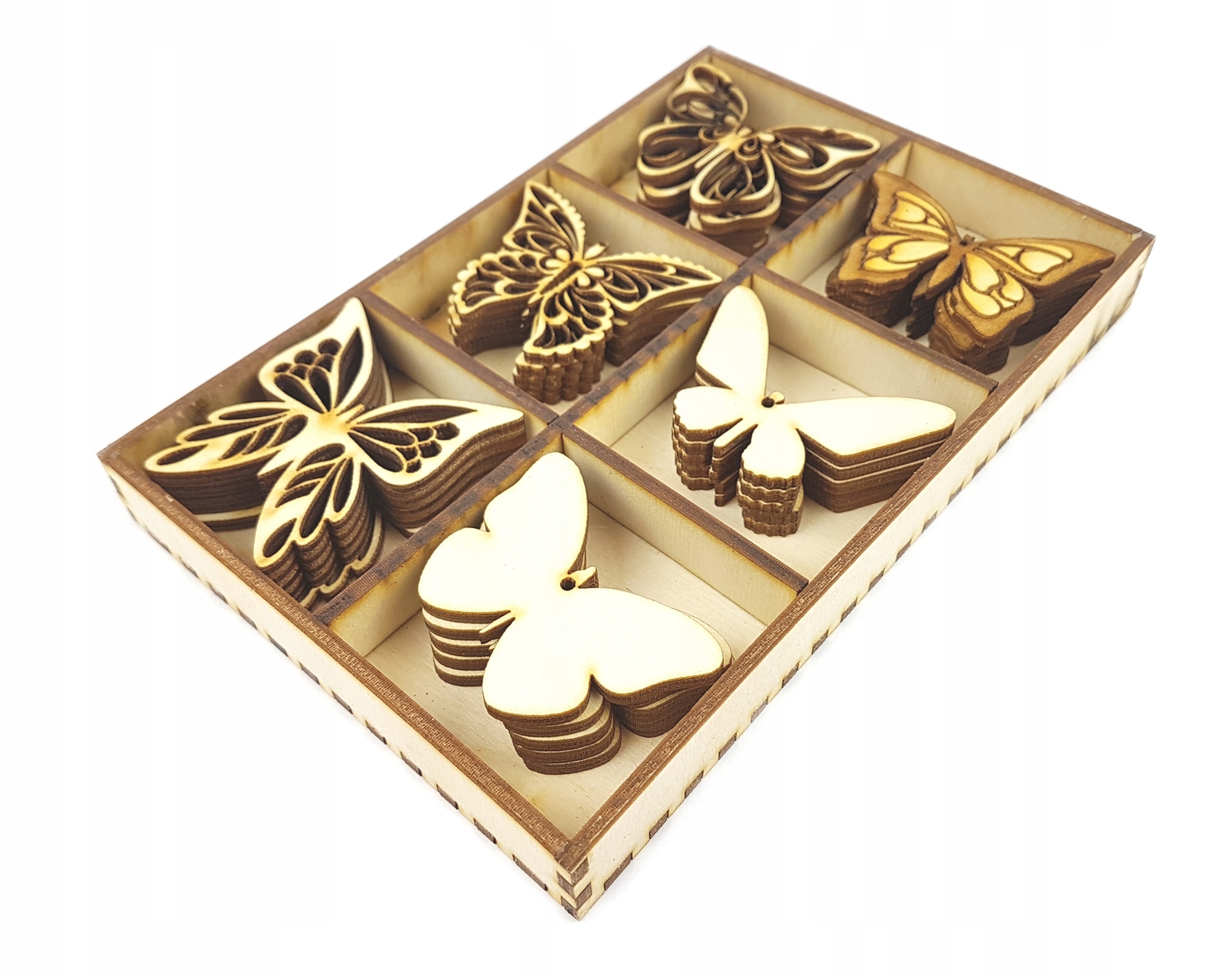 Zestaw Motyle 30szt 7,5cm Motyl Decoupage