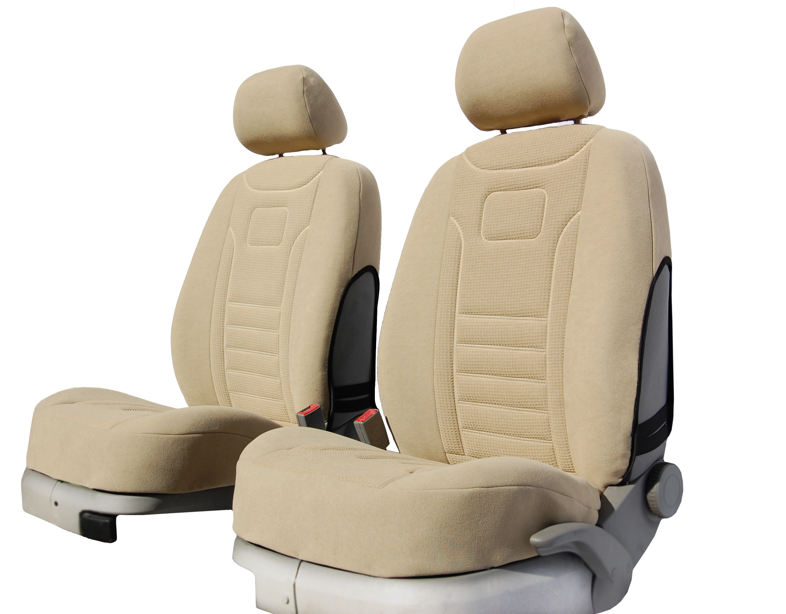 Welur Beż pokrowce samochodowe przednie do AUDI A6