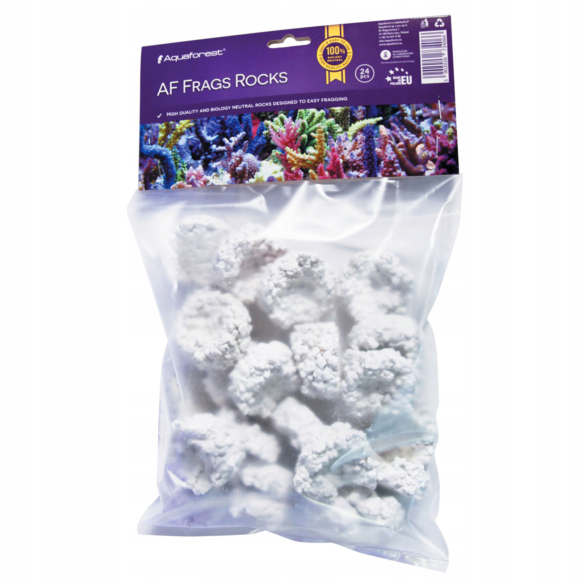 AF Frag Rocks White 24 pcs Podstawki pod korale