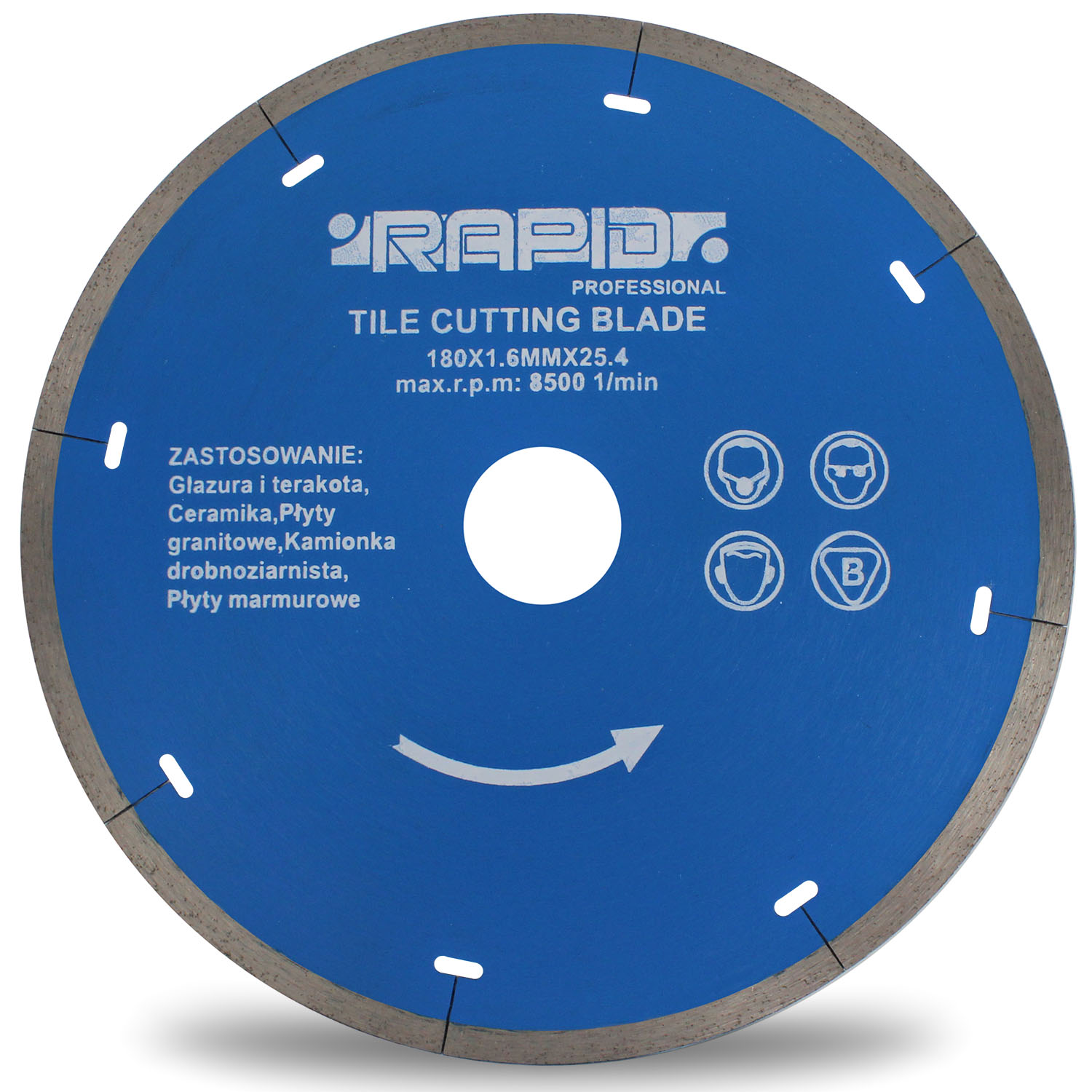 

Prof. Tarcza Diamentowa 180 x 25.4x1.6 Rapid Laser