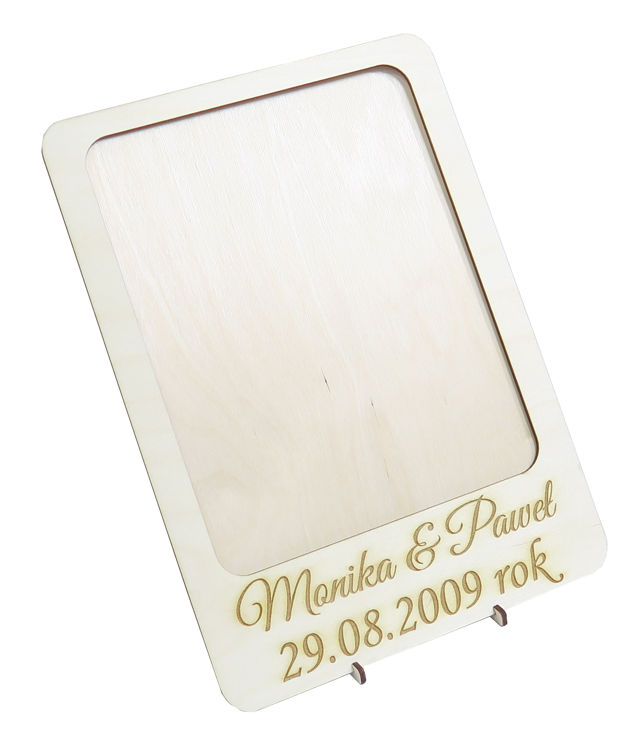 

Ramka Na Zdjęcie Ślubne 25x20cm Własny Grawer EZ46