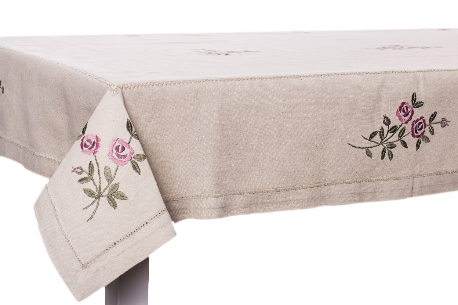 

Obrus Naturalny Lniany, Haftowany 160x260