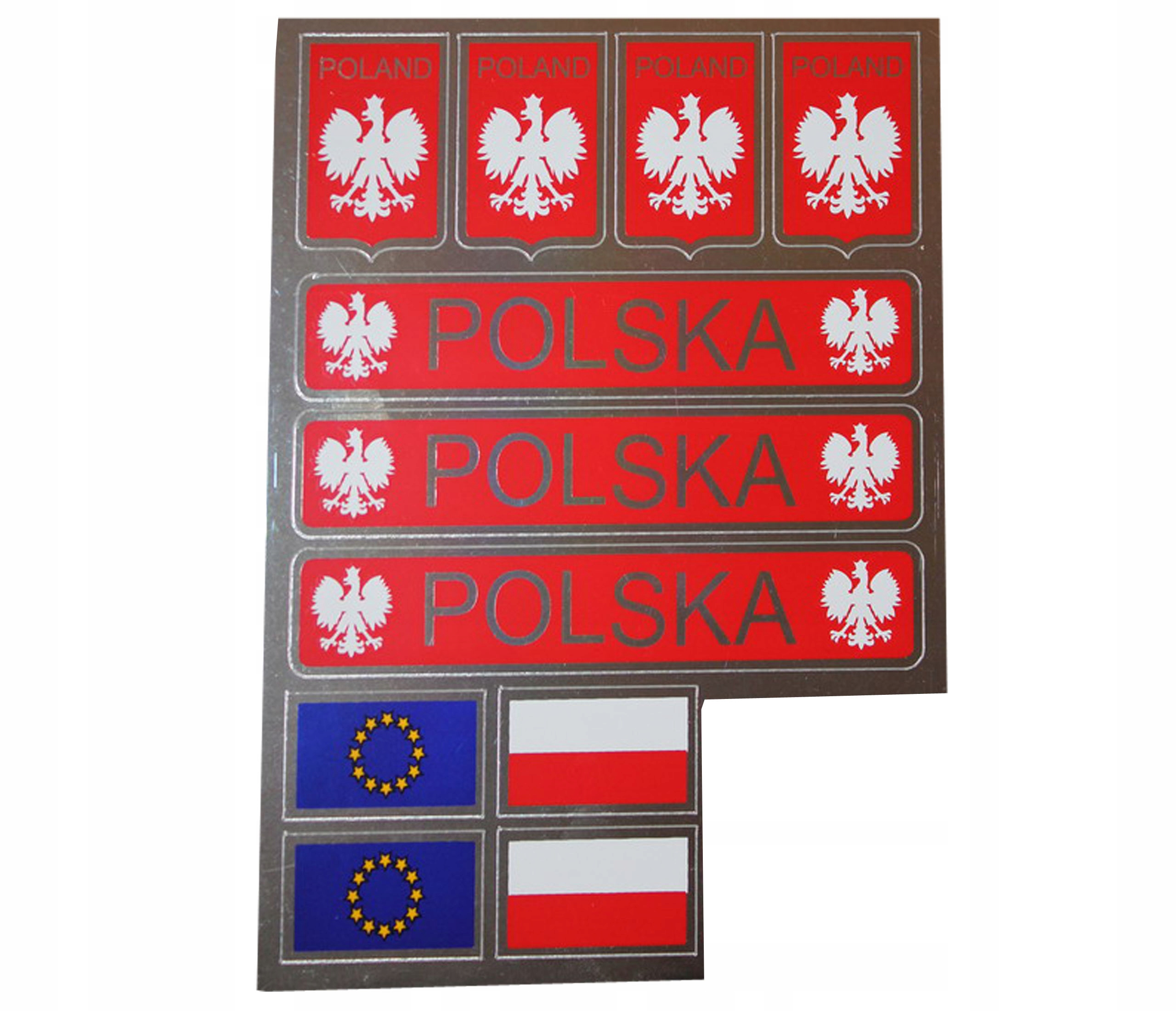 

Naklejka Naklejki Składanka Polska Pl Godło Flaga
