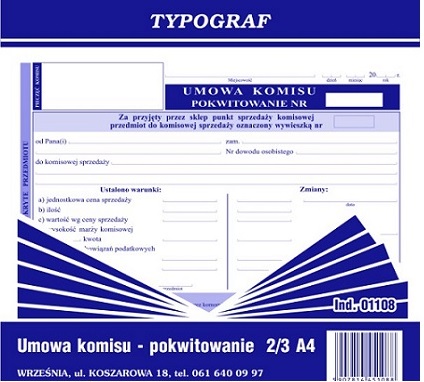 

Druk Umowa Komisu Pokwitowanie 2/3 A4 01108