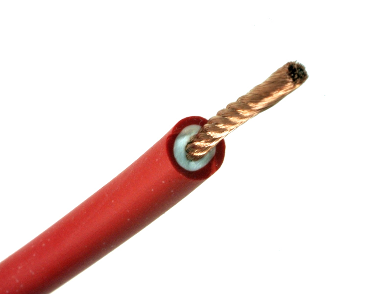 

Przewód silikonowy 1,0mm (17AWG) 20A czerwony 1mb