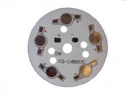 

Radiator Pcb do diod Power Led 5 x 1W 3W, 49mm