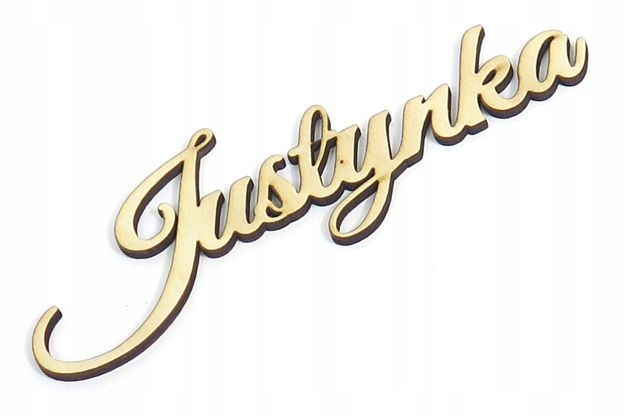 DECOUPAGE IMIĘ IMIONA SKLEJKA 4cm SŁOWO WYRAZ GV Kolor dominujący inny kolor