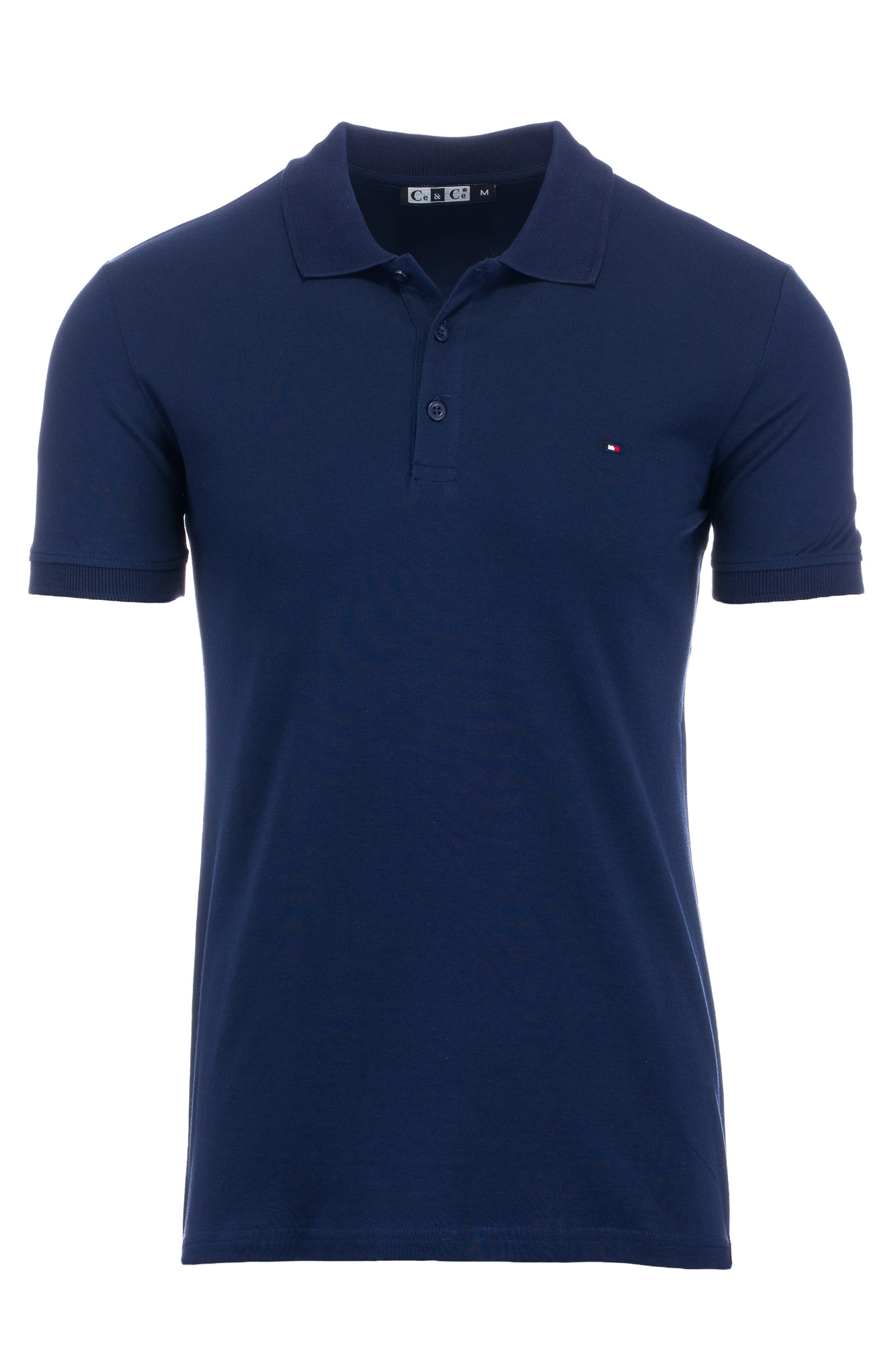 

Koszulka Męska Polo Niebieska T-shirt Bawełna: XL