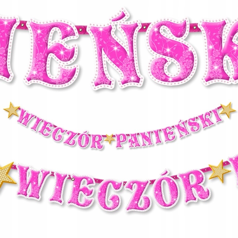 

Girlanda Baner Flagi Wieczów Panieński BR10