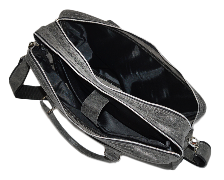 Duża torba na laptopa, skórzana produkcja POLSKA Cechy dodatkowe kieszonka na telefon miejsce na długopis miejsce na laptopa