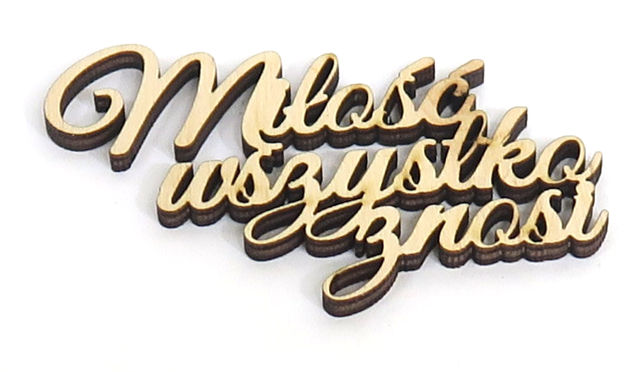 

Dekor Decoupage Jeden Wers Hymnu o Miłości VR76
