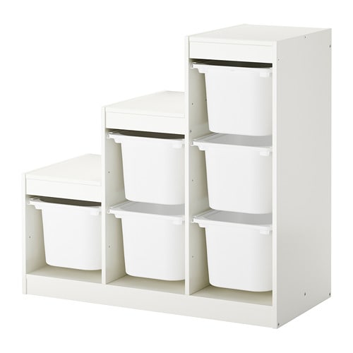 

Ikea regał pojemniki Trofast 99x44x94 biały/biały