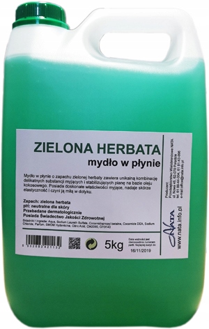 

Mydło W Płynie 5L zapach Zielona Herbata - zielone