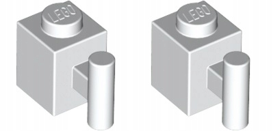 

Lego Klocek 1x1uchwyt biały 6170567 2921 - 2szt
