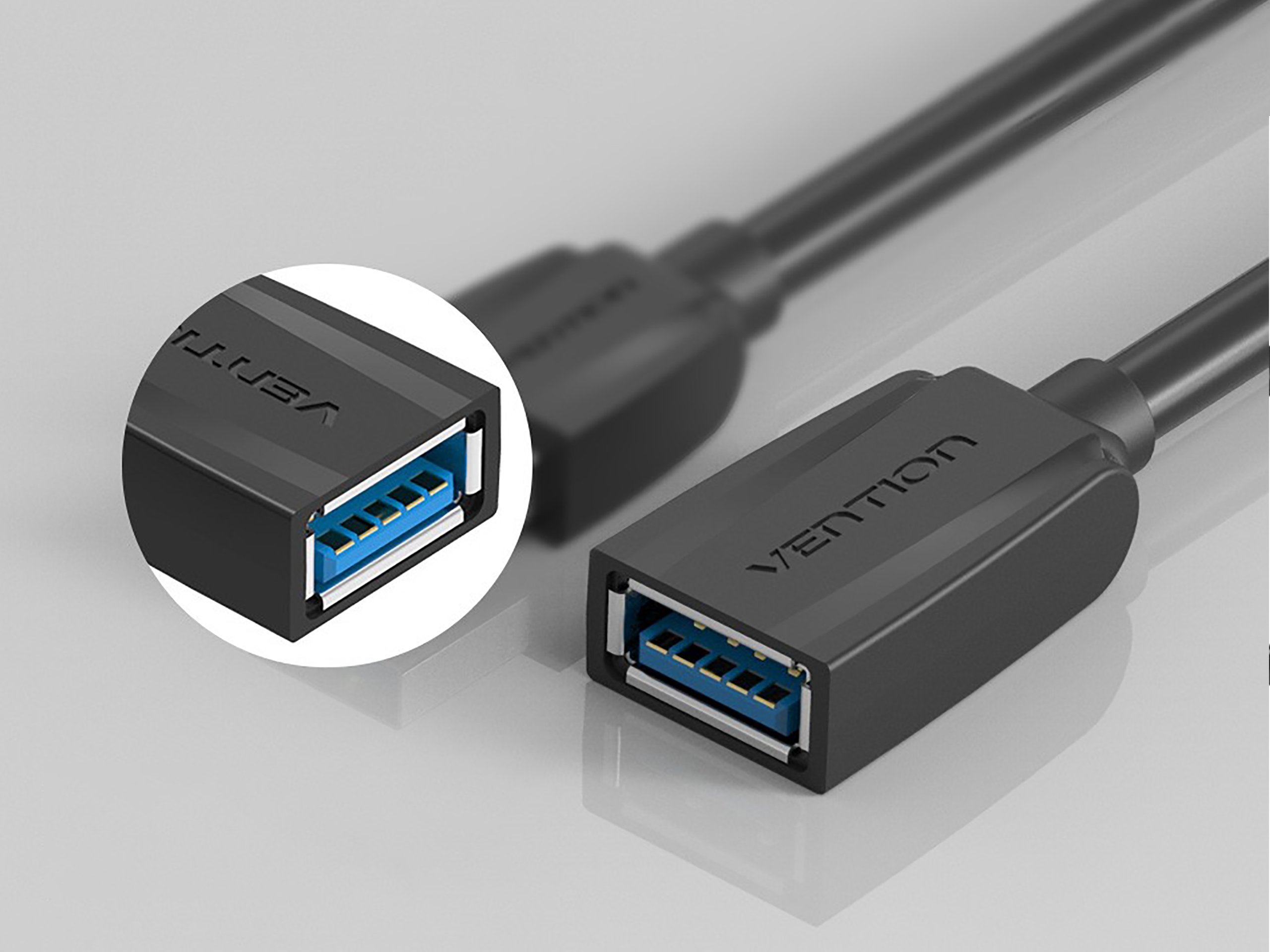Przedłużacz VENTION USB A 3.0 OFC Ekranowany! 3m Marka VENTION