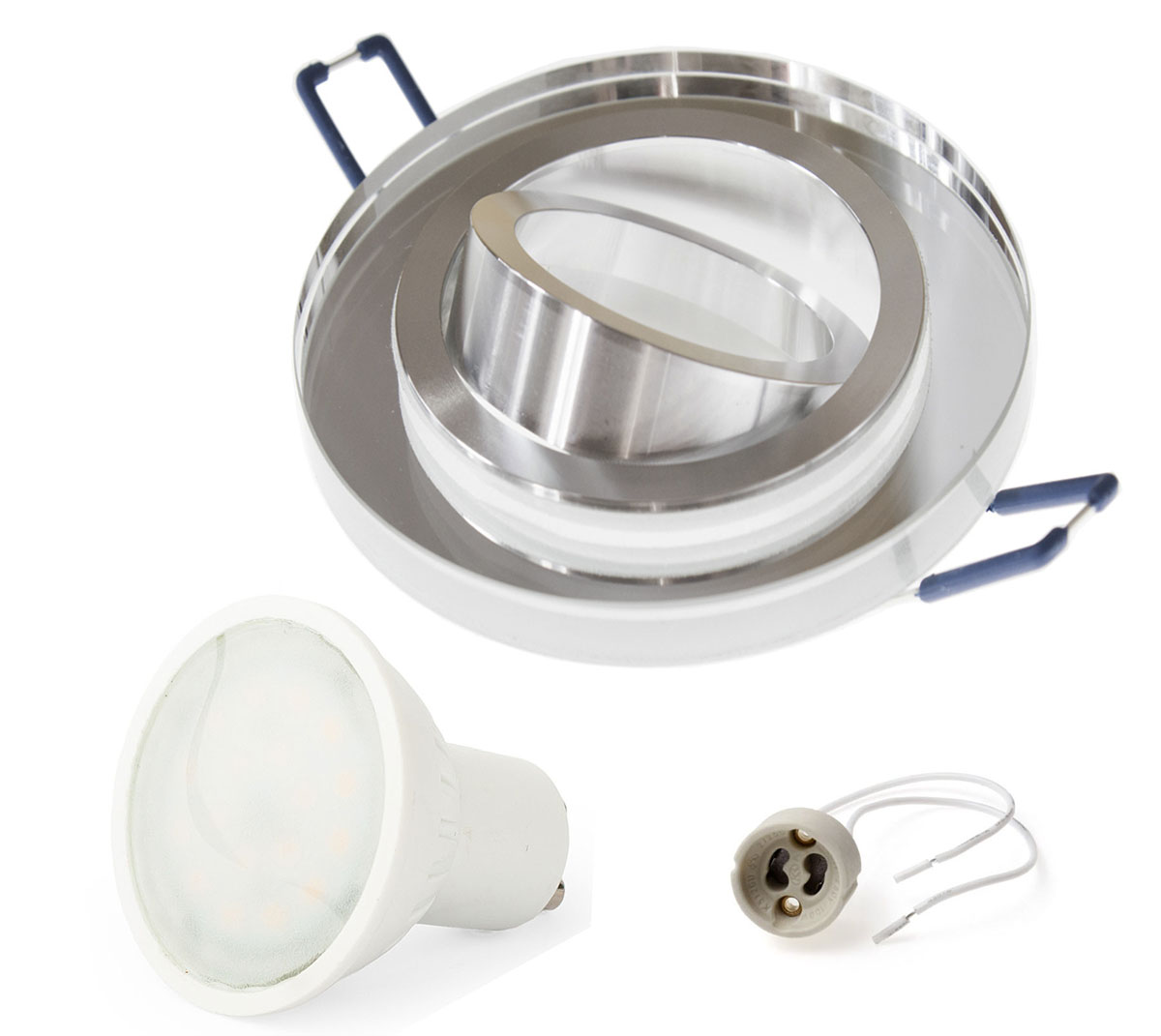 

Zestaw oprawa halogenowa szklana ruchoma O+ Led 4W