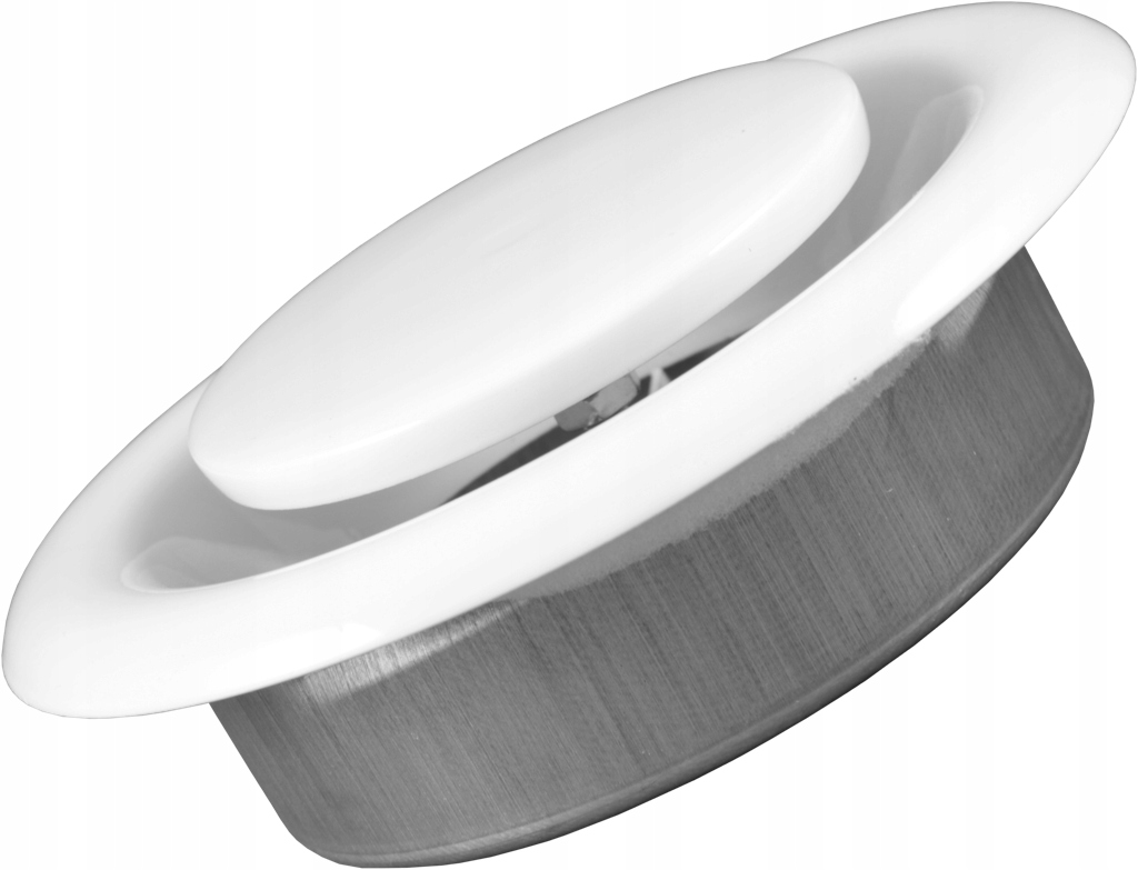 

Anemostat wywiewny 100 mm metalowy kratka ramka