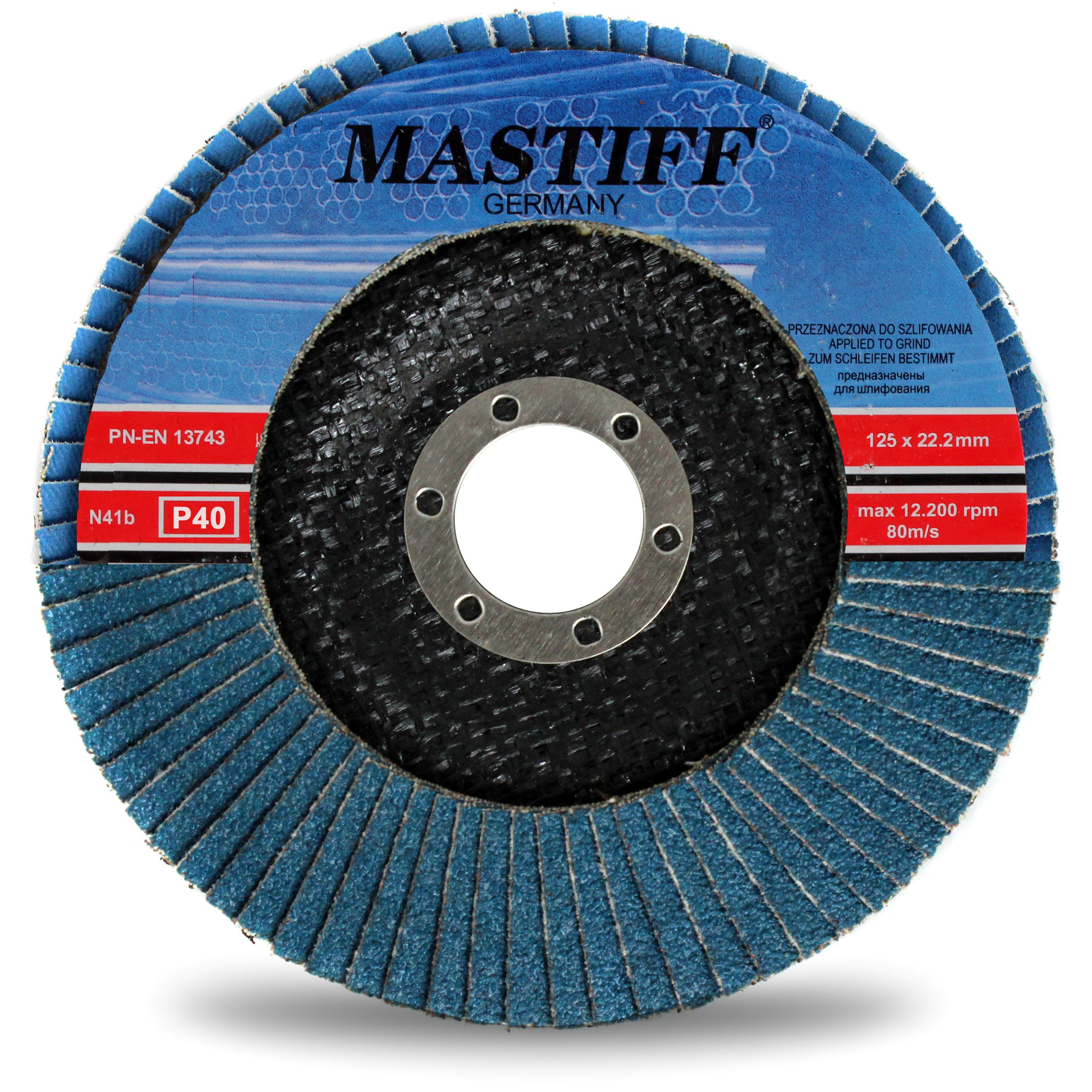 

Mastiff 125 gr. 40 Tarcza Lamelkowa Do Stali Inox