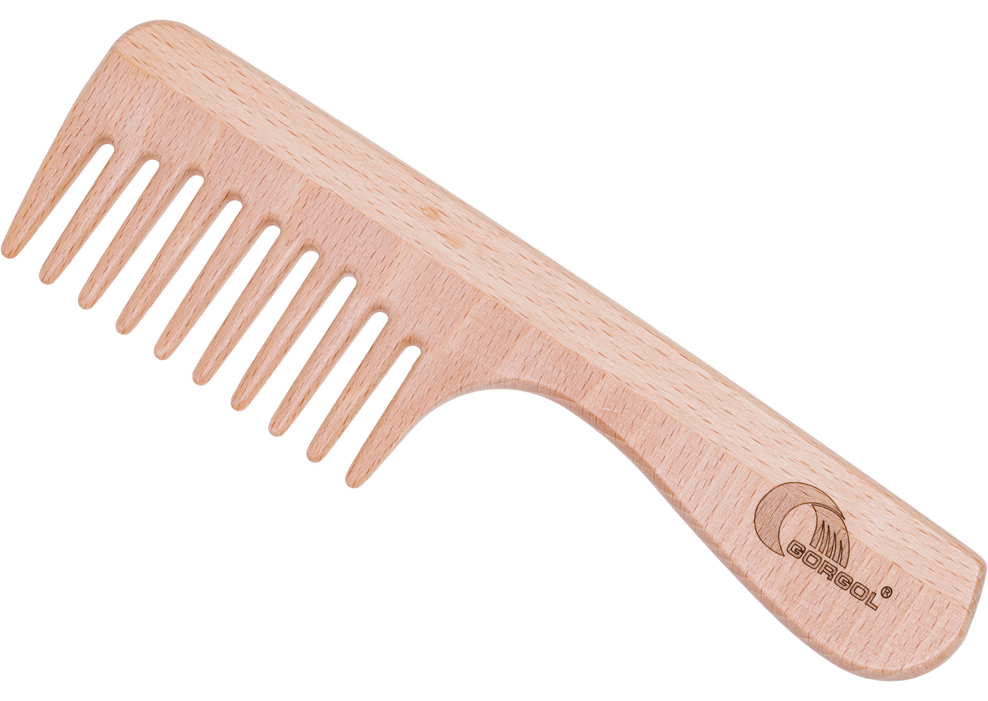 GRZEBIEŃ DO WŁOSÓW AFRO DREWNIANY DUŻY GORGOL Rodzaj do czesania