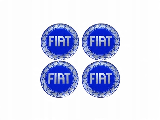 

Fiat Emblematy Naklejki Na Kolpaki Alu Felgi 40mm