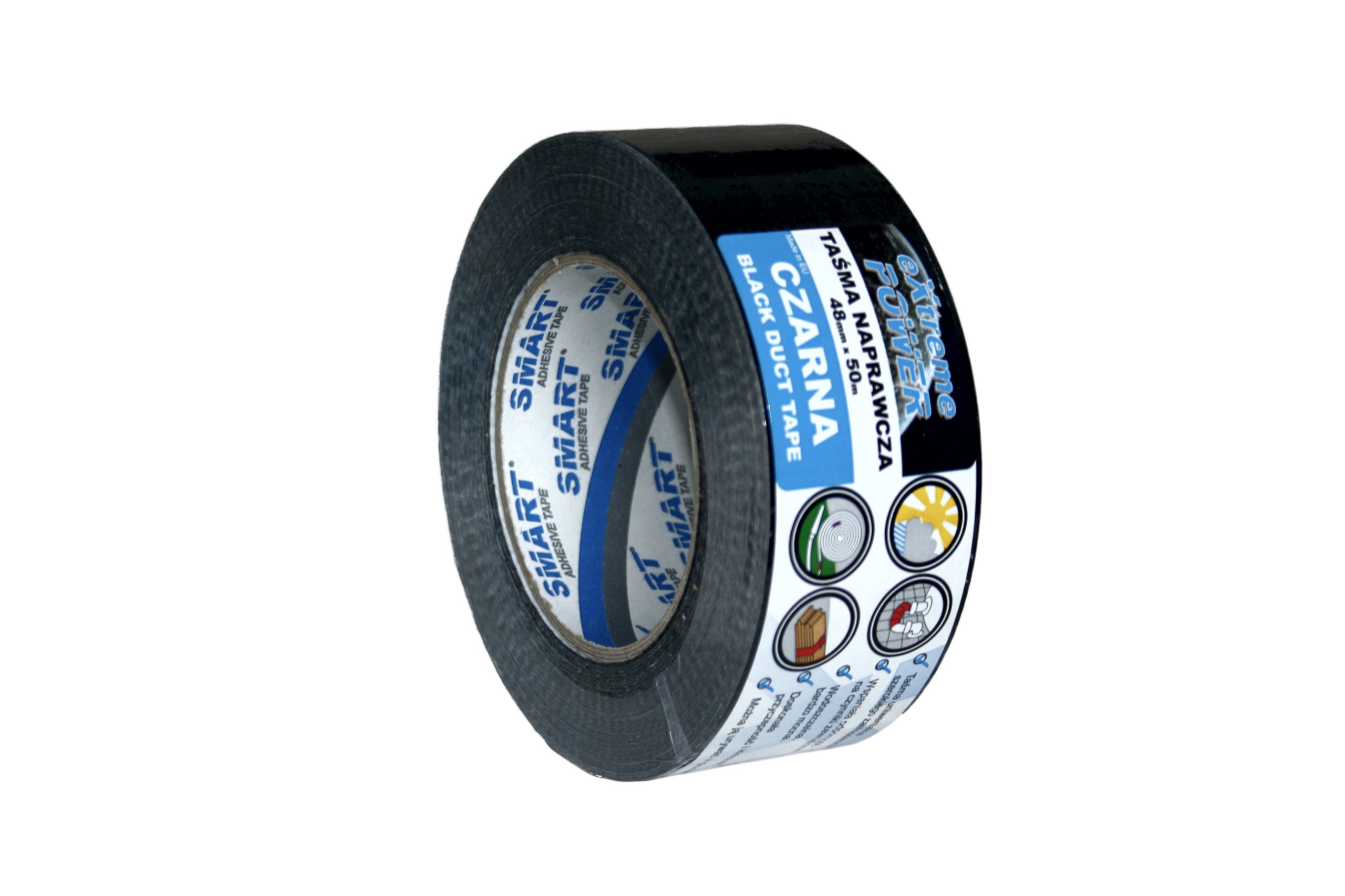 

Czarna taśma naprawcza montażowa Duct Tape Smart