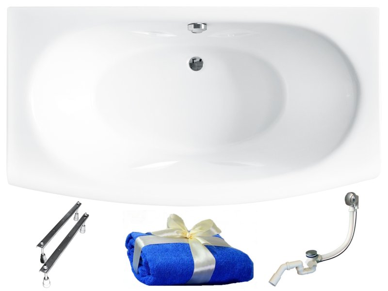 

Besco Telimena Wanna 180x85 Akrylowa + Syfon