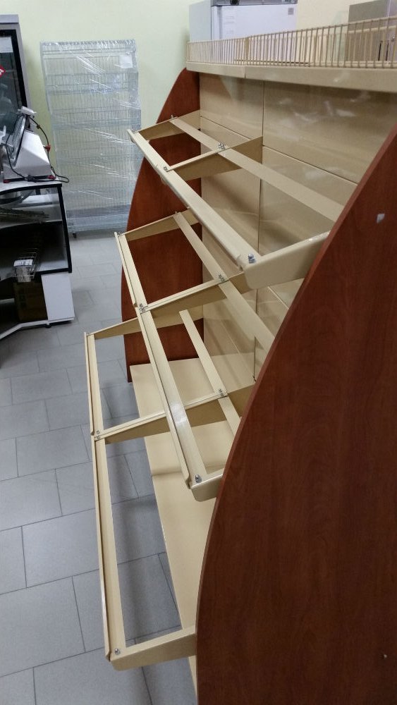 REGAŁ SKLEPOWY DWUSTRONNY GONDOLA METAL/DREWNO Producent Szron