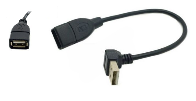 

Kabel Adapter kątowy Usb 2.0 Dolny wtyk gniazdo